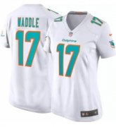 Wholesale Cheap Women's Miami Dolphins #17 Jaylen Waddle White Vapor Untouchable Stitched Jersey