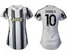 Wholesale Cheap Women 2020-2021 Juventus home aaa version 10 white Soccer Jerseys