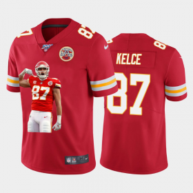 Cheap Kansas City Chiefs #87 Travis Kelce Nike Team Hero 3 Vapor Limited NFL 100 Jersey Red