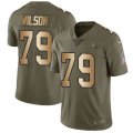 Wholesale Cheap Nike Titans #79 Isaiah Wilson Olive/Gold Men's Stitched NFL Limited 2017 Salute To Service Jersey