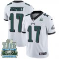 Wholesale Cheap Nike Eagles #17 Alshon Jeffery White Super Bowl LII Champions Youth Stitched NFL Vapor Untouchable Limited Jersey