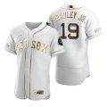 Wholesale Cheap Boston Red Sox #19 Jackie Bradley Jr. White Nike Men's Authentic Golden Edition MLB Jersey