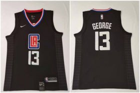 Wholesale Cheap Youth Clippers 13 Paul George Black Nike Swingman Jersey