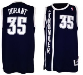 Wholesale Cheap Oklahoma City Thunder #35 Kevin Durant Revolution 30 Swingman 2013 Blue Jersey