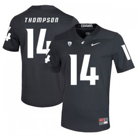 Wholesale Cheap Washington State Cougars 14 Jack Thompson Black College Football Jersey