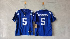 Cheap Youth Indianapolis Colts #5 Anthony Richardson Blue 2024 F.U.S.E. Vapor Untouchable Limited Stitched Football Jersey