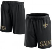 Cheap Men's New Orleans Saints Black Shorts