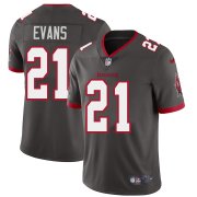 Wholesale Cheap Tampa Bay Buccaneers #21 Justin Evans Men's Nike Pewter Alternate Vapor Limited Jersey