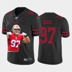 Cheap San Francisco 49ers #97 Nick Bosa Nike Team Hero Vapor Limited NFL 100 Jersey Black