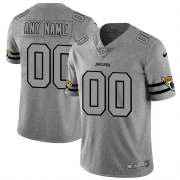 Wholesale Cheap Jacksonville Jaguars Custom Men's Nike Gray Gridiron II Vapor Untouchable Limited NFL Jersey