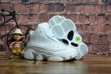 Wholesale Cheap Kids' Air Jordan 13 Retro Shoes White/Cool Grey