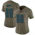 Wholesale Cheap Nike Eagles #86 Zach Ertz Olive Women's Stitched NFL Limited 2017 Salute to Service Jersey