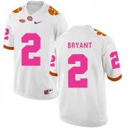 Wholesale Cheap Clemson Tigers 2 Kelly Bryant White Breast Cancer Awareness College Football Jersey