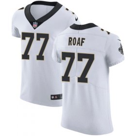 Wholesale Cheap Nike Saints #77 Willie Roaf White Men\'s Stitched NFL Vapor Untouchable Elite Jersey