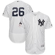 Wholesale Cheap New York Yankees #26 DJ LeMahieu Majestic 2019 Postseason Authentic Flex Base Player Jersey White Navy