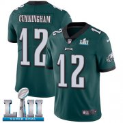 Wholesale Cheap Nike Eagles #12 Randall Cunningham Midnight Green Team Color Super Bowl LII Men's Stitched NFL Vapor Untouchable Limited Jersey