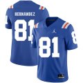 Wholesale Cheap Florida Gators 81 Aaron Hernandez Blue Throwback College Football Jersey