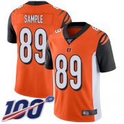 Wholesale Cheap Nike Bengals #89 Drew Sample Orange Alternate Men's Stitched NFL 100th Season Vapor Limited Jersey