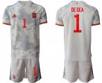 Wholesale Cheap Men 2021 European Cup Spain away white 1Soccer Jersey1