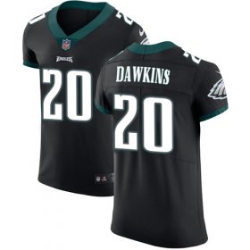 Wholesale Cheap Nike Eagles #20 Brian Dawkins Black Alternate Men\'s Stitched NFL Vapor Untouchable Elite Jersey