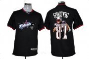 Wholesale Cheap Nike Patriots #87 Rob Gronkowski Black Men's NFL Game All Star Fashion Jersey