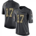 Wholesale Cheap Nike Eagles #17 Alshon Jeffery Black Men's Stitched NFL Limited 2016 Salute To Service Jersey