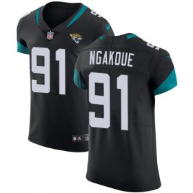 Wholesale Cheap Nike Jaguars #91 Yannick Ngakoue Black Team Color Men\'s Stitched NFL Vapor Untouchable Elite Jersey