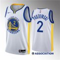 Wholesale Cheap Men's Golden State Warriors #2 Brandin Podziemski White 2023 Draft Association Edition Swingman Stitched Basketball Jersey