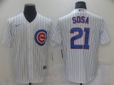 Wholesale Cheap Men Chicago Cubs 21 Sosa White Game Nike MLB Jerseys