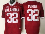 Wholesale Cheap Men's Oklahoma Sooners #32 Samaje Perine Red 2016 College Football Nike Limited Jersey