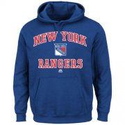 Wholesale Cheap New York Rangers Majestic Heart & Soul Hoodie Royal Blue