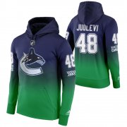 Wholesale Cheap Vancouver Canucks #48 Olli Juolevi Adidas Reverse Retro Pullover Hoodie Green