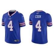 Wholesale Cheap Men's Buffalo Bills #4 James Cook Blue Vapor Untouchable Limited Stitched Jersey