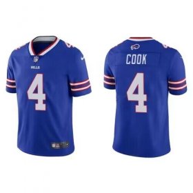 Wholesale Cheap Men\'s Buffalo Bills #4 James Cook Blue Vapor Untouchable Limited Stitched Jersey