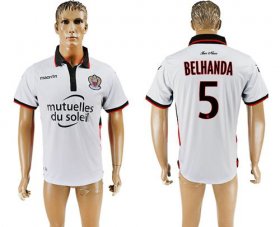 Wholesale Cheap OGC Nice #5 Belhanda Away Soccer Club Jersey