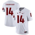 Wholesale Cheap Washington State Cougars 14 Jack Thompson White College Football Jersey