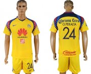 Wholesale Cheap America #24 O.Peralta Sec Away Soccer Club Jersey