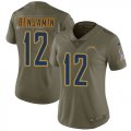 Wholesale Cheap Nike Chargers #12 Travis Benjamin Olive Women's Stitched NFL Limited 2017 Salute to Service Jersey