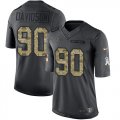 Wholesale Cheap Nike Falcons #90 Marlon Davidson Black Men's Stitched NFL Limited 2016 Salute to Service Jersey