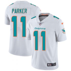 Wholesale Cheap Nike Dolphins #11 DeVante Parker White Men\'s Stitched NFL Vapor Untouchable Limited Jersey