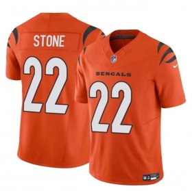 Cheap Men\'s Cincinnati Bengals #22 Geno Stone Orange 2023 F.U.S.E Vapor Untouchable Limited Football Stitched Jersey