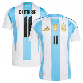 Men\'s Argentina #11 Di maria 2024 White Home Soccer Jersey