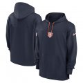 Cheap Men's Chicago Bears Navy Performance Pullover Hoodie