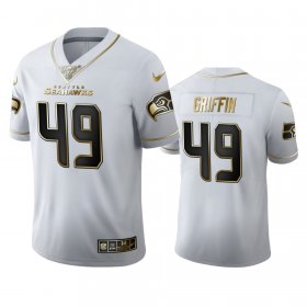 Wholesale Cheap Seattle Seahawks #49 Shaquem Griffin Men\'s Nike White Golden Edition Vapor Limited NFL 100 Jersey