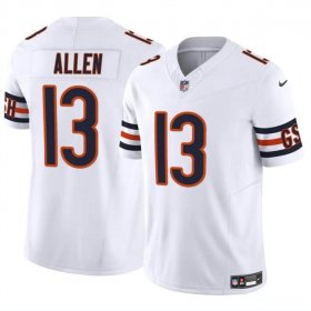 Cheap Men\'s Chicago Bears #13 Keenan Allen White 2023 F.U.S.E. Vapor Football Stitched Jersey