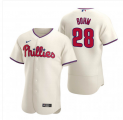 Wholesale Cheap Philadelphia Phillies #28 Alec Bohm Cream Alternate Jersey