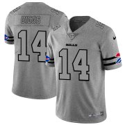 Wholesale Cheap Buffalo Bills #14 Stefon Diggs Men's Nike Gray Gridiron II Vapor Untouchable Limited NFL Jersey