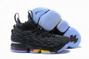 Wholesale Cheap Nike Lebron James 15 Air Cushion Shoes Charcoal Grey White