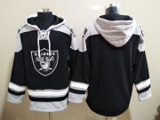 Wholesale Cheap Men's Las Vegas Raiders Blan NEW Black Pocket Stitched NFL Pullover Hoodie