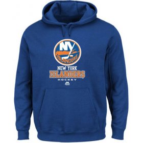 Wholesale Cheap New York Islanders Majestic Critical Victory VIII Fleece Hoodie Royal Blue